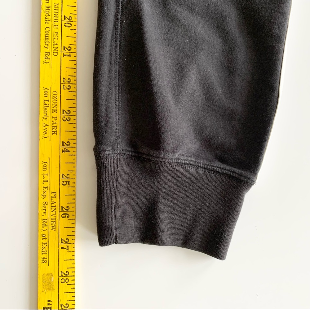 🌸Pink VS🌸 Black White Track Pants Jogger Sz Medium Drawstring - Picture 8 of 8